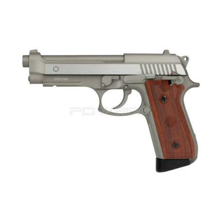 Cybergun / KWC PT92 Stainless CO2 GBB (Semi & Full auto) - 