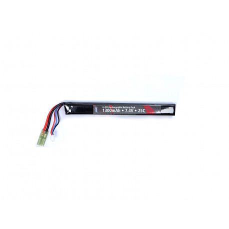ASG batterie lipo stick 7.4v 1300mah 25C - Mini Tamiya - 
