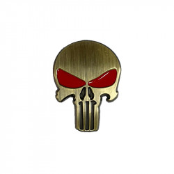 3D Metal Head metal Stickers Punisher style - 