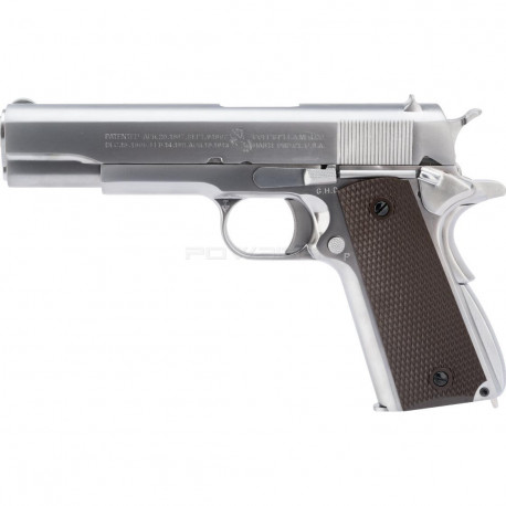 Cybergun AW Custom Colt 1911 full metal silver - 