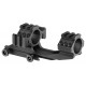 PPS 25,4mm optic mount with bubble level & 20mm rail - Black - 