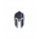 Patch Thin Blue Line Spartan Helmet - 