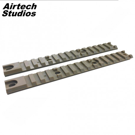 Airtech Studios rail picatinny supérieur court X2 Dark Earth pour AM-013 AM-014 - 