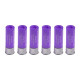 S&T Pack de 6 cartouches 15 billes pour fusil a pompe - violet - 