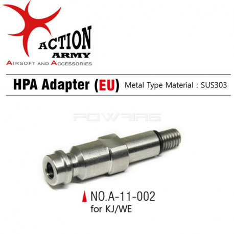 AAC valve HPA inox pour réplique KJ/WE version EU - 