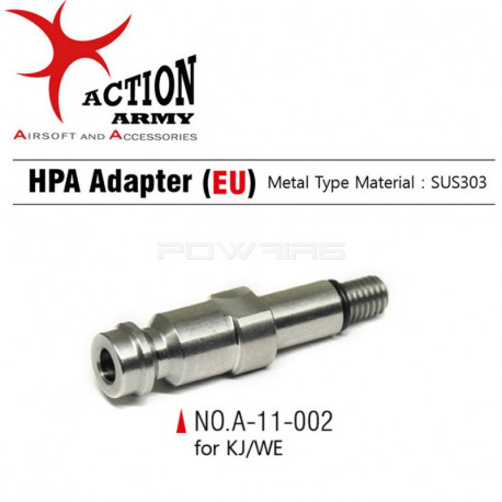 AAC valve HPA inox pour réplique KJ/WE version EU