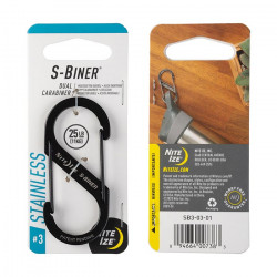 Nite Ize S-Biner Number 3 double carabiner - Black