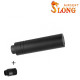 SLONG AIRSOFT Silencier 14mm CCW Short + Adapter 11mm - 