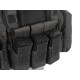 8FIELDS gilet tactique de combat avec systeme molle noir - 