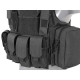 8FIELDS gilet tactique de combat avec systeme molle noir - 