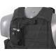 8FIELDS gilet tactique de combat avec systeme molle noir - 