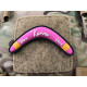 Karma Returns Boomerang Velcro patch - Pink - 
