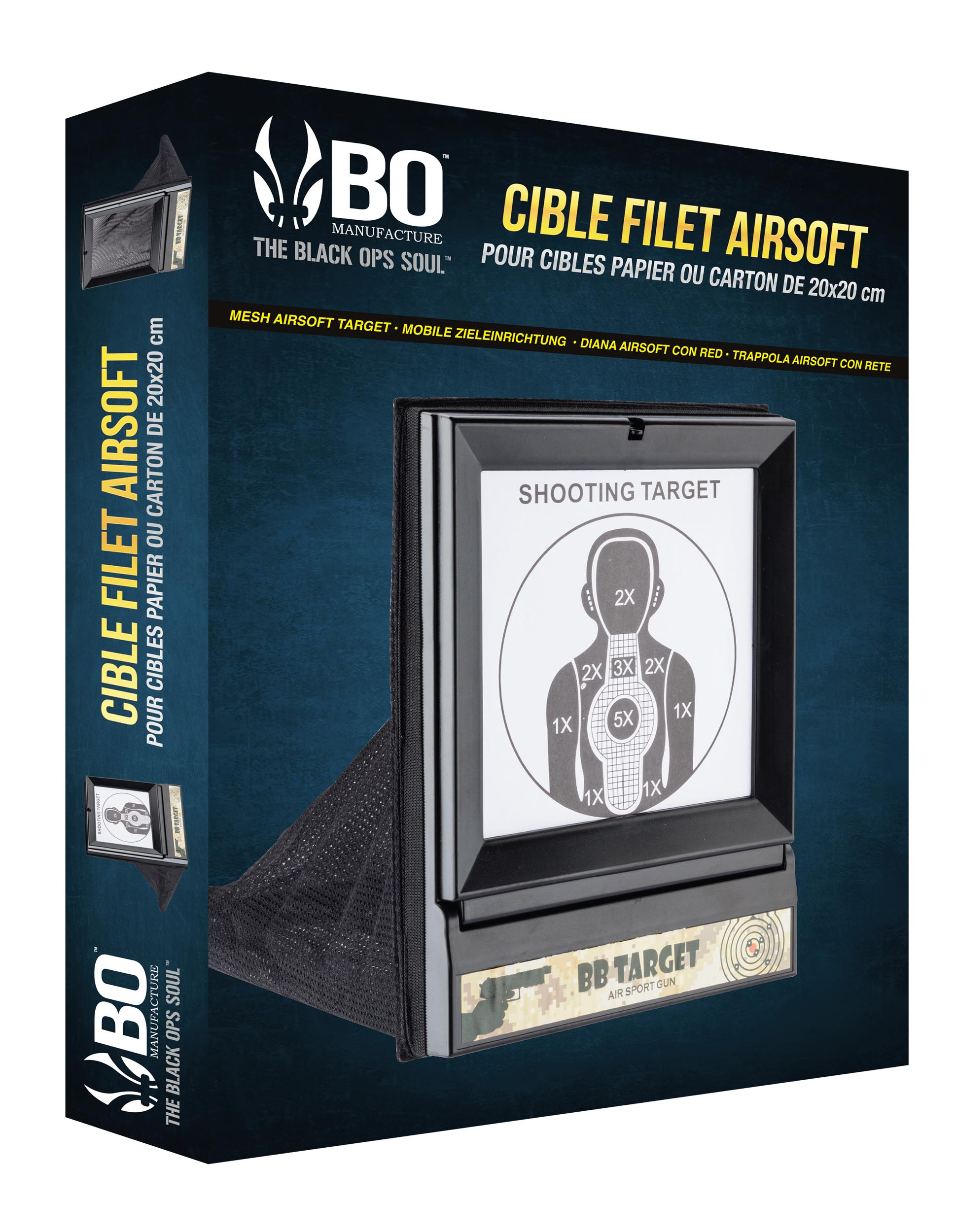 PORTE CIBLE AIRSOFT AVEC FILET - Cibles Airsoft (8451785)