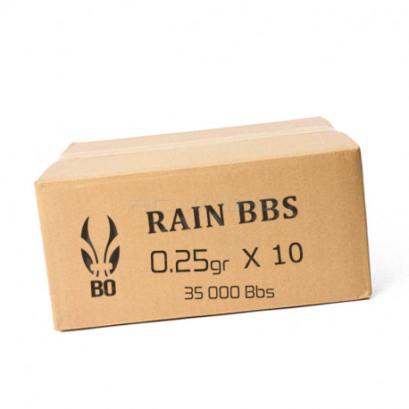 BO RAIN 593 BIO - 3500 Billes - 0,25g au carton ( 35000 bbs) - 