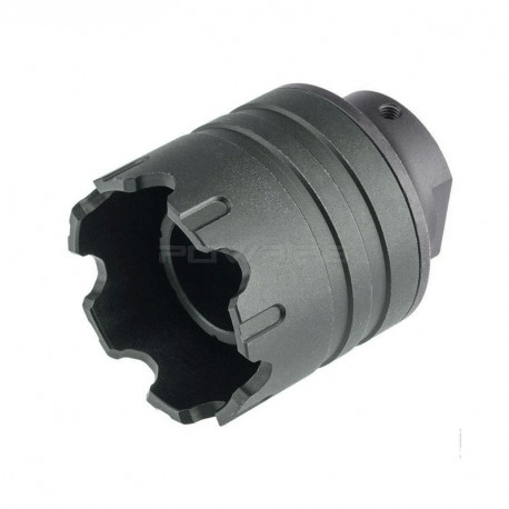 Tokyo Arms Flash hider metal Petrol grey 14mm negatif - 