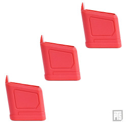 PTS lot de 3 baseplates pour chargeur EPM-AR9 - rouge - 
