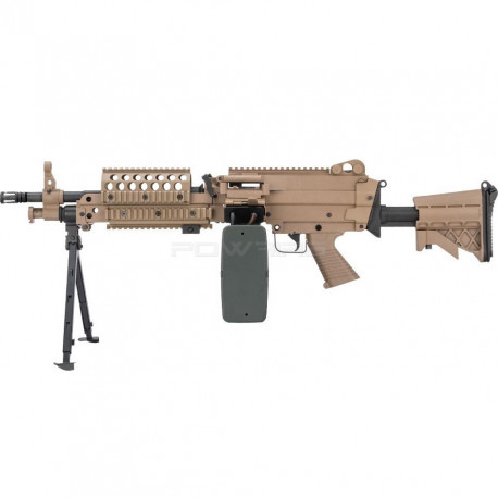 FN Herstal A&K MK46 Minimi Polymer AEG Dark Earth - 