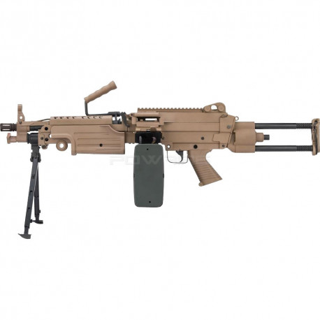 FN Herstal Minimi M249 PARA Polymère A&K AEG Dark Earth - 