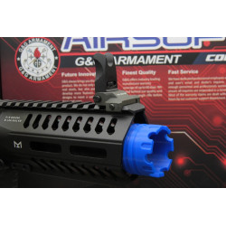 Polymer flash hider for G&G ARP9 / ARP556 Blue