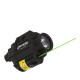 Bayco Compact Weapon-Mounted Light with Green Laser - 