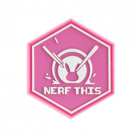 Patch NERF THIS PINK velcro - 