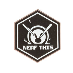 Patch NERF THIS BLACK velcro patch - 