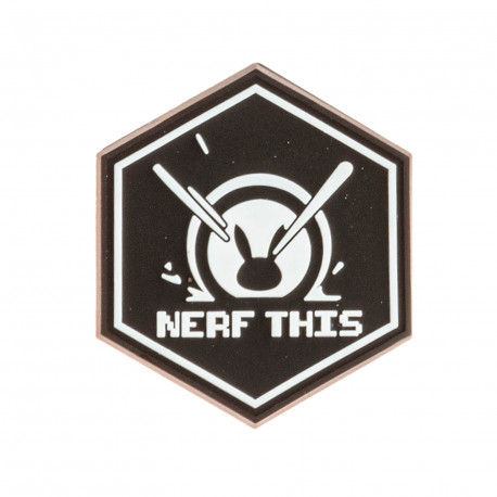 Patch NERF THIS BLACK velcro patch - 