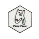 Patch CHAT BLANC velcro - 