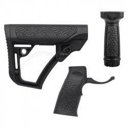 Daniel Defense Buttstock, Pistol Grip & M-LOK® Foregrip - Black