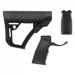 Daniel Defense Buttstock, Pistol Grip & M-LOK® Foregrip - Black - 