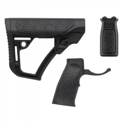 Daniel Defense Buttstock, Pistol Grip & M-LOK® Foregrip - Black