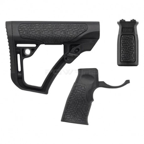 Daniel Defense Buttstock, Pistol Grip & M-LOK® Foregrip - Black - 