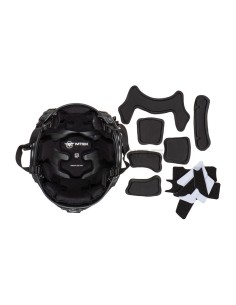 PTS MTEK Flux Helmet - Black  -  2