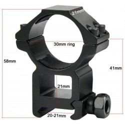 T-EAGLE Scope Mount 30mm Rings High Profile for Picatinny Rail