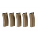 Specna Arms 300rds hi-cap Magazine for M4 AEG pack of 5 TAN - 