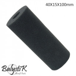 Balystik mousse pour silencieux 40x15x100mm