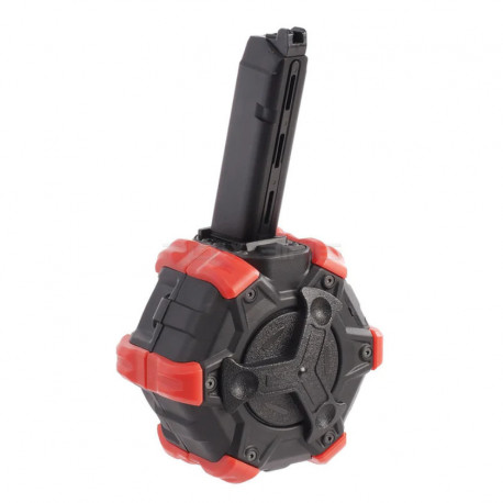 Double Bell chargeur gaz 350 billes rouge pour Glock 17 - 