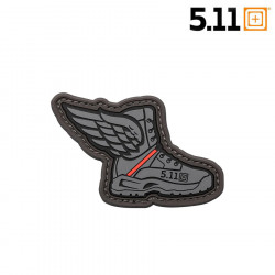 5.11 Winged Boots gris Patch Velcro - rouge