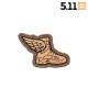 5.11 Winged Boots Patch - Coyote - 