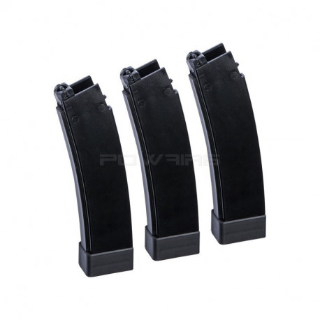 ASG lot de 3 chargeurs 75 coups pour Scorpion EVO 3 A1 - 