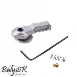 Balystik fluted selector set for M4 AEG - silver - 