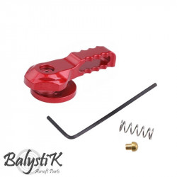 Balystik selecteur de tir canelé pour M4 AEG - rouge - 