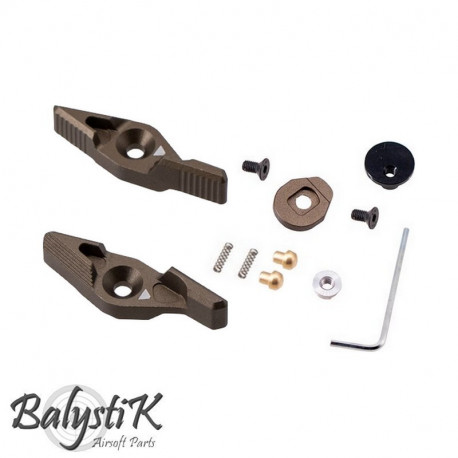 Balystik lightning selector set for M4 AEG - brown - 