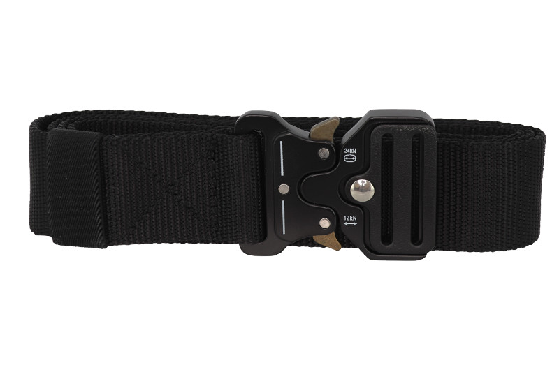 Ceinture Tactique Noire Ajustable - 38 Mm Nylon - Boucle Plastique - Neuf Sans étiquette - Style Militaire