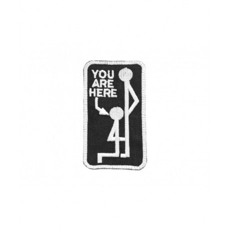 Patch You Are Here - Black - 