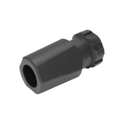 Cache flamme polymère 14mm négatif noir - 