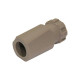 Polymer flash hider 14mm CCW Tan - 