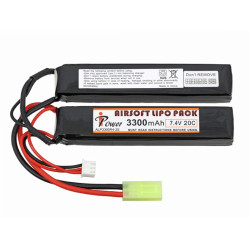 IPOWER batterie LIPO 7.4V 3300Mah 20C mini tamiya - 