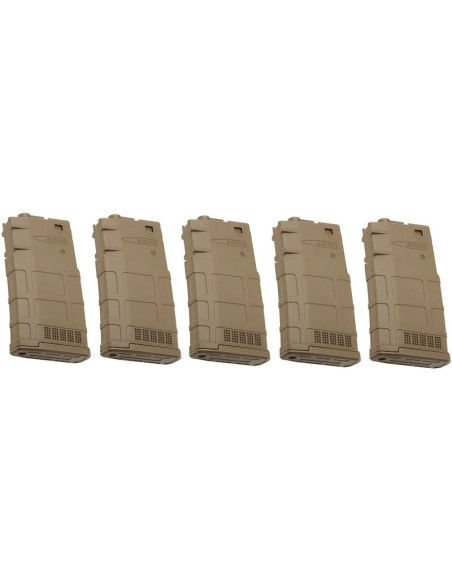 ARES AR308 Mid-Cap polymer Magazine Dark Earth (5 pack) - 