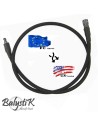 Balystik Ligne adaptateur EU - US HPA 8 mm tressée nylon noire